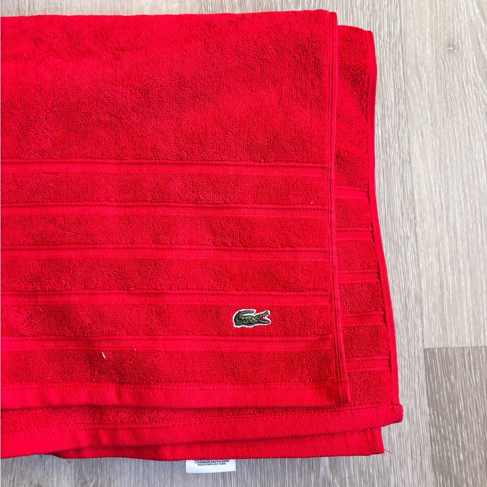 Lacoste Anti-Microbial Cotton Bath Towel